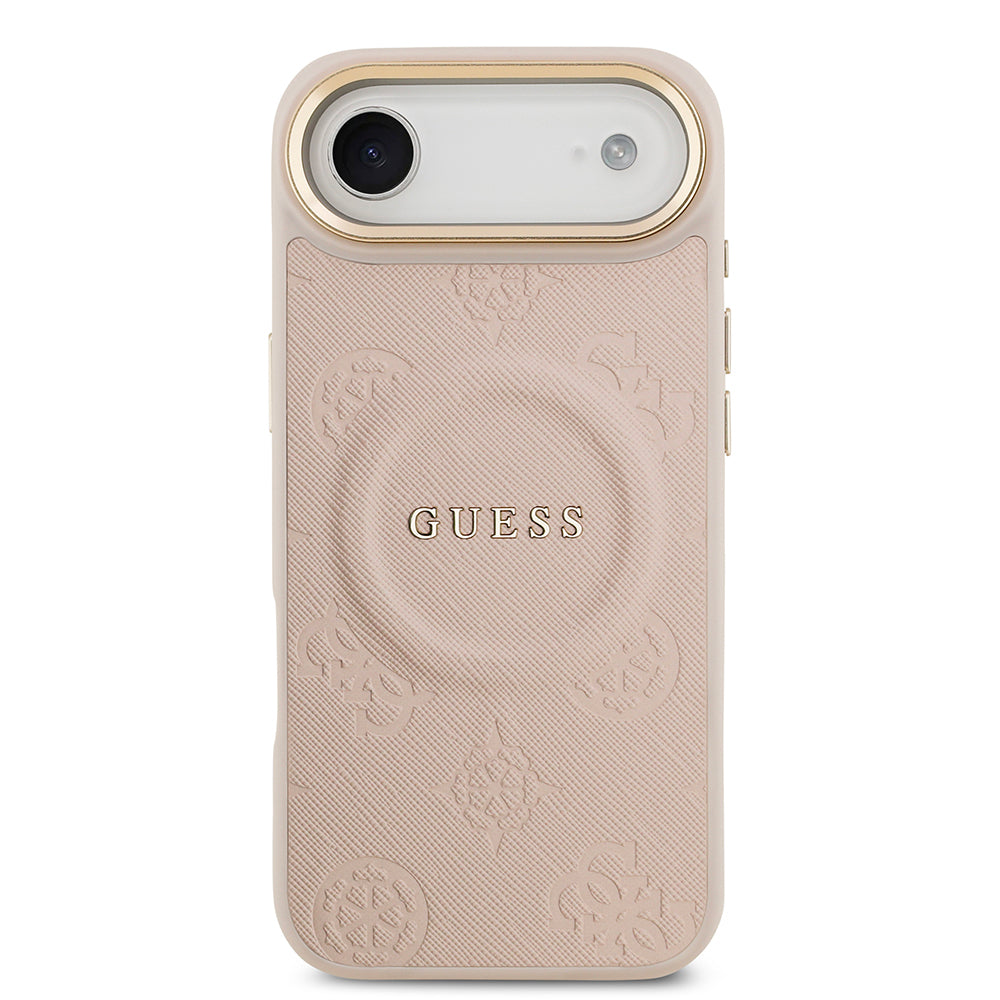 Guess iPhone 17 Air Orjinal Lisanslı M-safe Şarj Özellikli Sıcak Baskılı Yazı Logolu PU Deri Peony Kılıf Guess iPhone 17 Air Orjinal Lisanslı M-safe Şarj Özellikli Sıcak Baskılı Yazı Logolu PU Deri Peony Kılıf